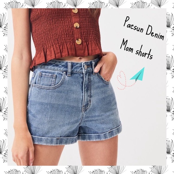 PacSun Pants - Pacsun High Rise Denim Mom Shorts